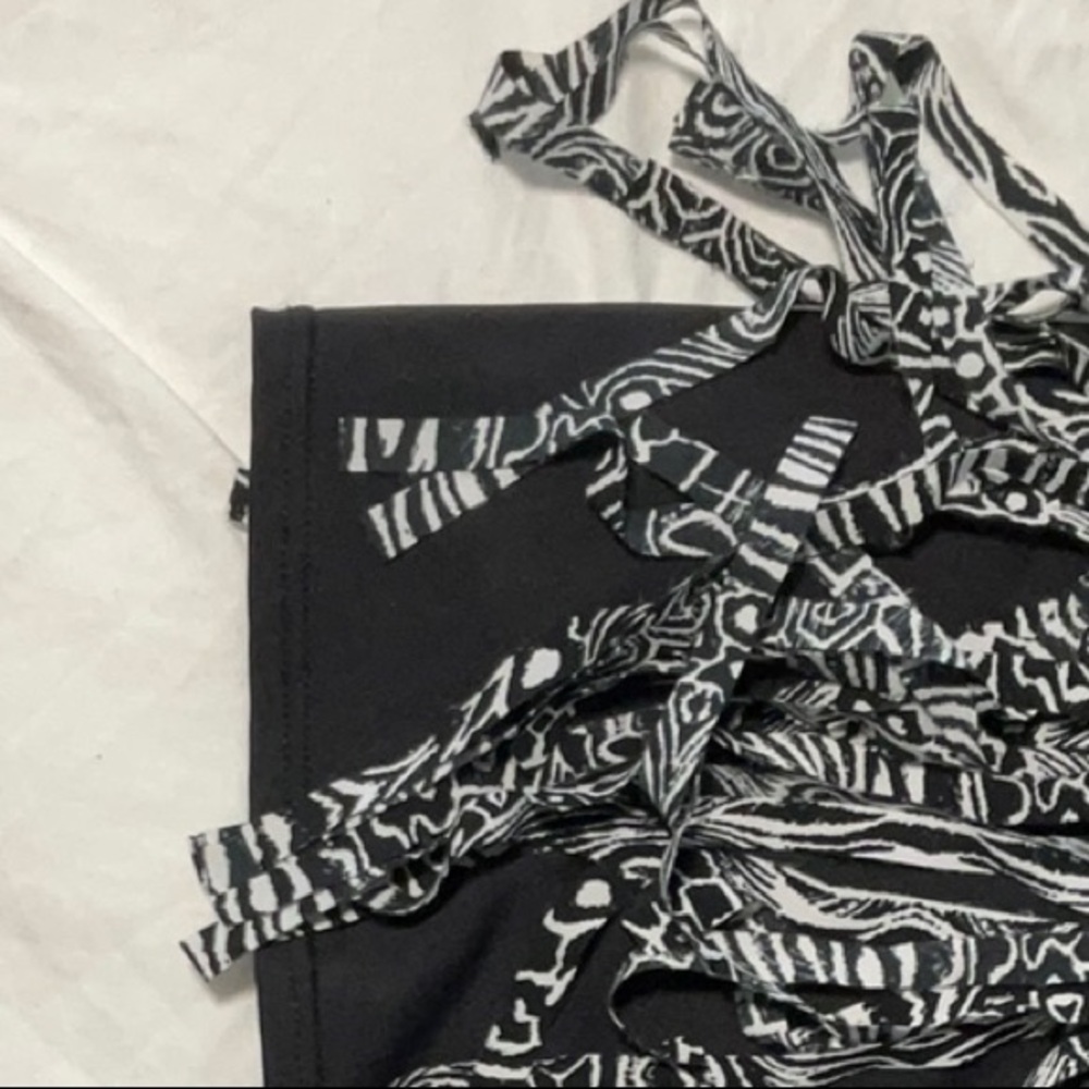 2 Lucky in Love Skirts- Black and Black and white